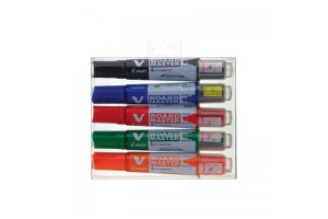 Set 5 Markere cu Varf Rotund pentru Whiteboard 6mm Pilot PWBMAVBMS5BG