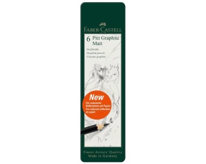 Set 6 Creioane Grafit Pitt Graphite Matt Faber Castell 115207