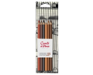 Set 6 creioane schita sanguine blister Conte 50107