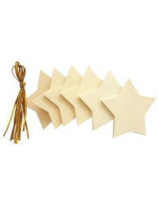 Set 6 ornamente brad stea 6cm 101140