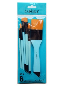 Set 6 pensule sintetice Cadence