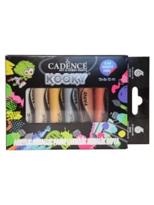 Set 6 x 15 ml culori acrilice metalice Kooky Cadence