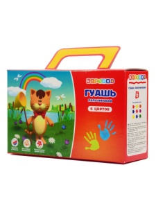 Set 6 x 80 ml guase Finger Paint Tsvetik Nevskaya Palitra 3041143