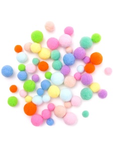 Set 60 pom-pom asortati Rainbow CEOZ-174 Dp Craft