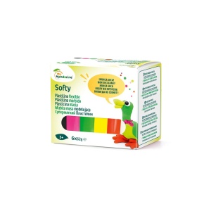 Set 6x62g Plastilina Softy Fluo Avenue Mandarine SO0870006K03C