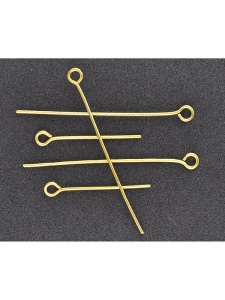 Set 80 ace pentru margelit aurii 35 mm 50 mm Meyco 61429