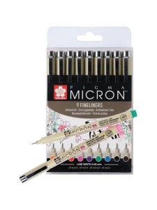 Set 9 finelinere Pigma Micron Sakura P0XSDK059