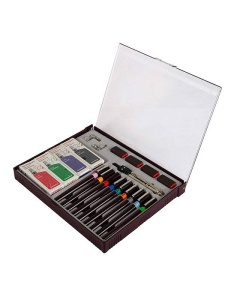 Set 9 stilouri tehnice si compas Technoart Isomars 09