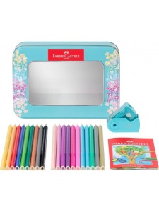 Set cadou 20 creioane colorate Sparkle ascutitoare Faber Castell FC201641