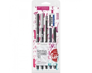 Set lettering pentru incepatori cu markere si accesorii, Tombow, TB-LS-BEG