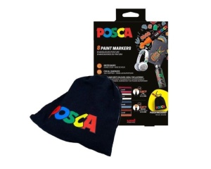  Set Marker UNI Posca Set 8 Culori PC-5M 4 Culori + PC-3M 4 Culori + Saculet Model 2025 