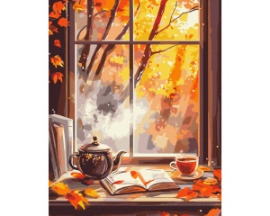 Set pictura pe numere autumn is already outside the window BS54355