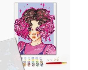 Set pictura pe numere bright curls nila art art PBS53521