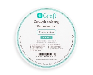 Snur decorativ auriu 2 mm x 5 m DP Craft DPSZ-005
