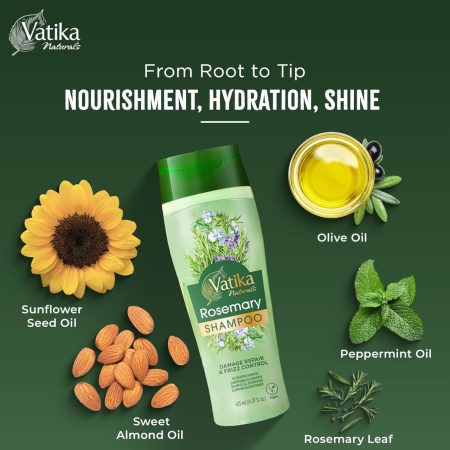 Vatika Natural Rosemary Shampoo Formula Stimulatoare si Fortifianta 425 ml - Img 4