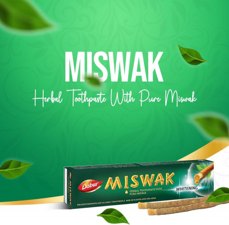 Dabur Miswak Whitening Toothpaste 100gm - Img 2