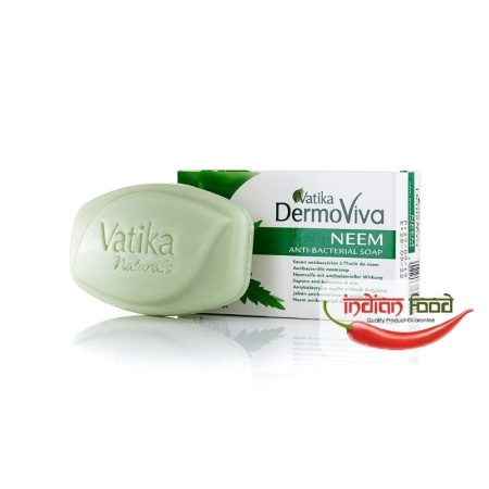 VATIKA Naturals Neem Soap Sapun Antibacterian cu Neem TulsiTurmeric 100g - Img 2