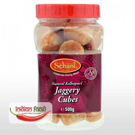 Schani Jaggery Cubes Natural Kolhapur (Zahar Brut forma Cubica) 500g
