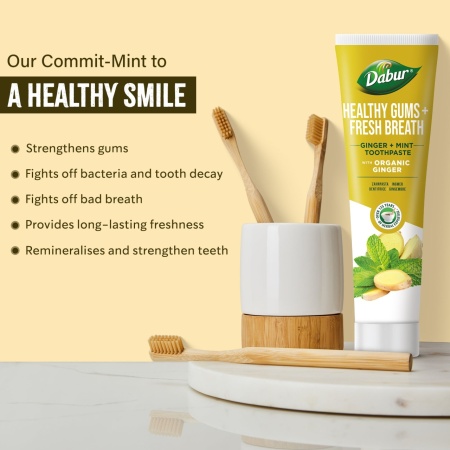 Dabur Toothpaste Ginger Mint 100 ml - Img 3