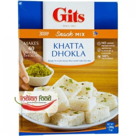 GITS Khatta Dhokla Mix (Gustarica Indiana Khatta Dhokla Semi-Preparata 40buc) 200g