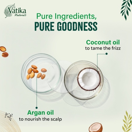 Vatika Naturals Coconut Argan Ritual Hair Oil 100ml - Img 2
