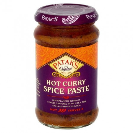 PATAK'S Curry Spice Paste Hot (Pasta pentru Curry Picant) 283g