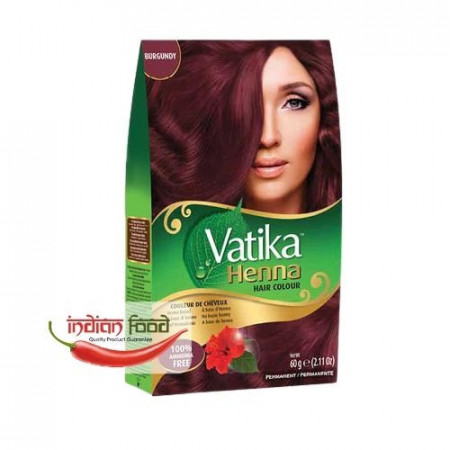 Vatika Henna Hair Colour - Burgundy (Vopsea de Par cu Henna Burgundy) 60g