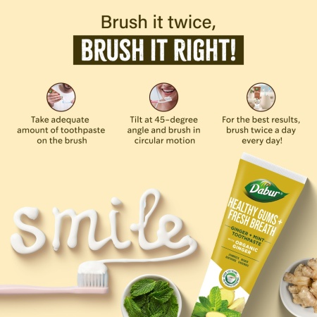 Dabur Toothpaste Ginger Mint 100 ml - Img 5