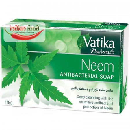 VATIKA Naturals Neem Soap (Sapun Antibacterian cu Neem Tulsi+Turmeric) 115g