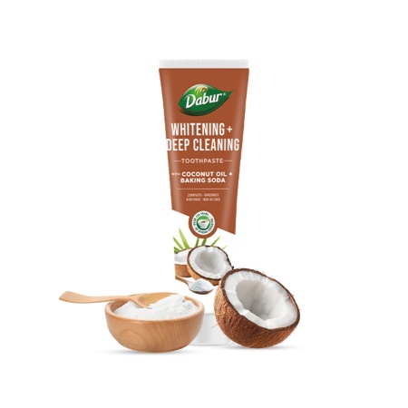 Dabur Organic Coconut Oil & Baking Soda Toothpaste – 100ml