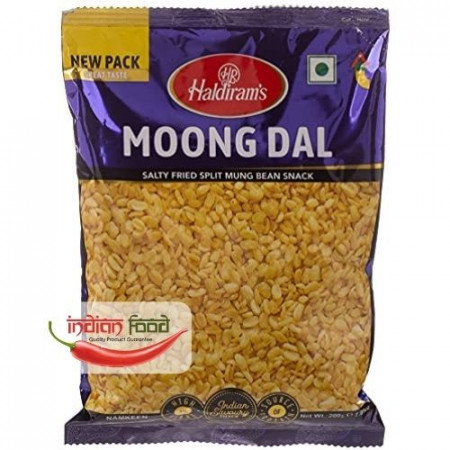 HALDIRAM Moong Dal Plain (Snacks Indian din Linte Galbena Moong) 200g