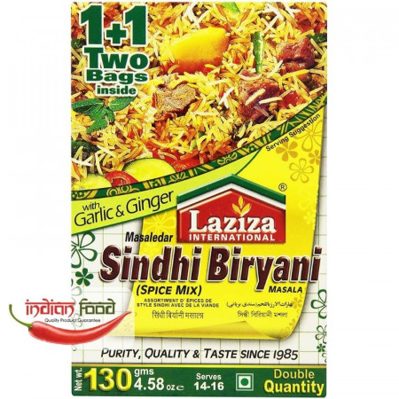 LAZIZA Sindhi Biryani Masala (Condiment pentru Sindhi Briyani - Orez cu Carne) 130g