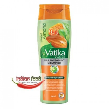 Vatika Naturals Sweet Almond Multivitamin+ Shampoo (Sampon Hidratant cu Migdale Dulci Miere+Iaurt+Henna) 400ml