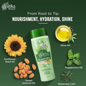 Vatika Natural Rosemary Shampoo Formula Stimulatoare si Fortifianta 425 ml - Img 4