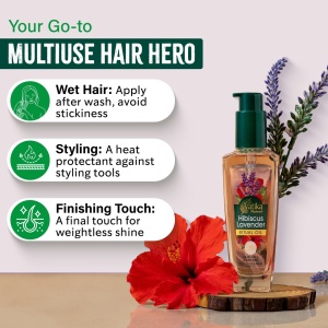 Vatika Naturals Hibiscus Lavender Ritual Ulei de Par 100ml - Img 5