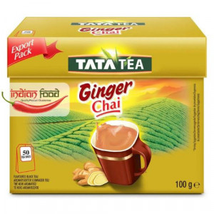 Tata Tea Ginger Chai Bags (Ceai Negru Indian cu Ghimbir) 50 pliculete
