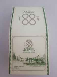 Dabur 1884 De Stress Herbal Tea Ceai din plante pentru reducerea stresului 54 g 20 pliculete
