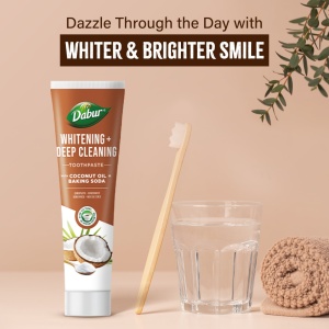 Dabur Organic Coconut Oil & Baking Soda Toothpaste – 100ml - Img 6
