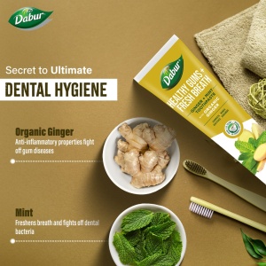 Dabur Organic Ginger & Mint Toothpaste - 100 ml - Img 2