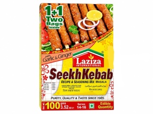 LAZIZA Seekh Kebab Masala Condiment pentru Kebab si Gratar 100g