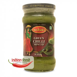 Schani Minced Green Chilli Paste (Pasta de Ardei Verde) 283g