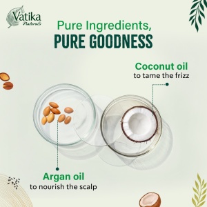 Vatika Naturals Coconut Argan Ritual Hair Oil 100ml - Img 2