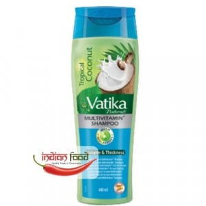 Vatika Naturals Tropical Coconut Multivitamin+ Shampoo (Sampon de Nuca de Cocos Ricin+Henna) 400ml