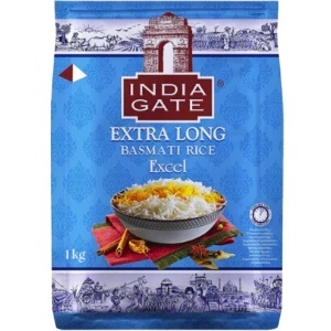 India Gate Extra Long Basmati Rice - Excel (1kg)