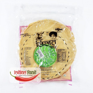 Lijjat Urid Plain Papad - Snacks Indian 200g - Img 2