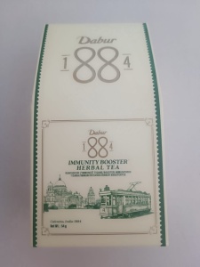 Dabur 1884 Immunity Booster Herbal Tea Ceai din plante pentru imunitate 54 g 20 pliculete