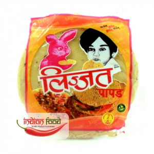 Lijjat Black Pepper (udad) Papads Snacks Indian cu Piper Negru 200g