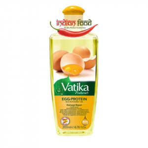VATIKA Enriched Egg Protein Multivitamin Infused Hair Oil (Ulei de Par din Proteina de Ou, Avocado, Macadamia si Jojoba) 200ml