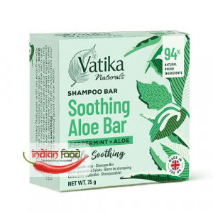 Vatika Scalp Soothing Shampoo Bar (Baton de Sampon Calmant cu Aloe Vera si Menta) 75g
