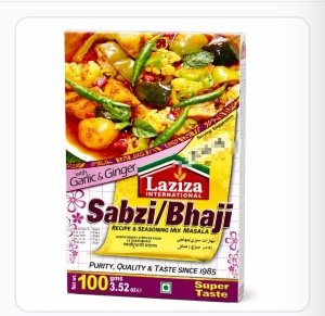 LAZIZA SabziBhujia Masala Condiment pentru Legume 100g